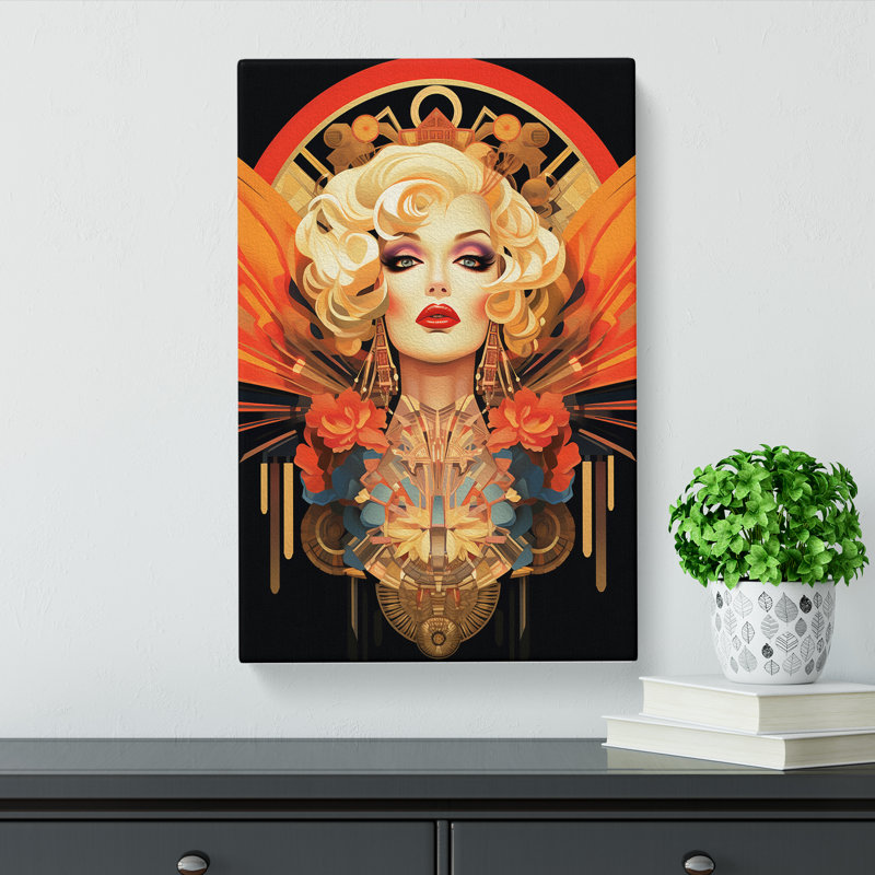 Drag Queen Deco - Wrapped Canvas, 50cm H x 35cm W x 3cm D
