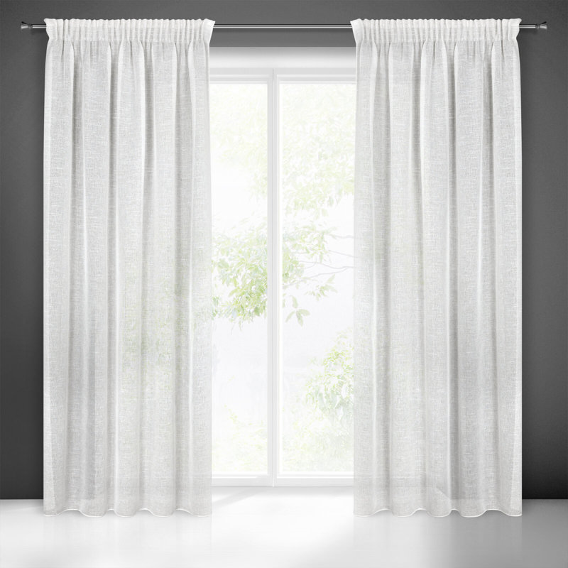 Nitya Slot Top Semi Sheer Curtain
