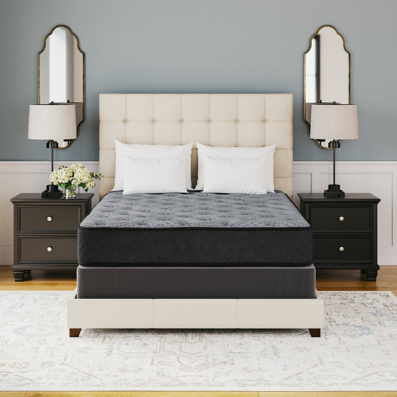 Gray Queen Adjustable Innerspring Mattress with Memory Foam