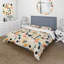 Ensemble de housse de couette en microfibre crème Artistic Whimsy-377457355
