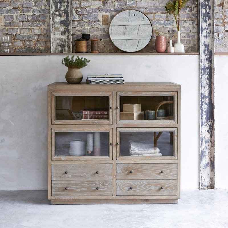 110cm Solid Wood Sideboard