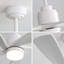 Ventilateur de plafond moderne avec lumière DEL à intensité variable et 5 pales en bois massif avec moteur à courant continu réversible et télécommande-930411814