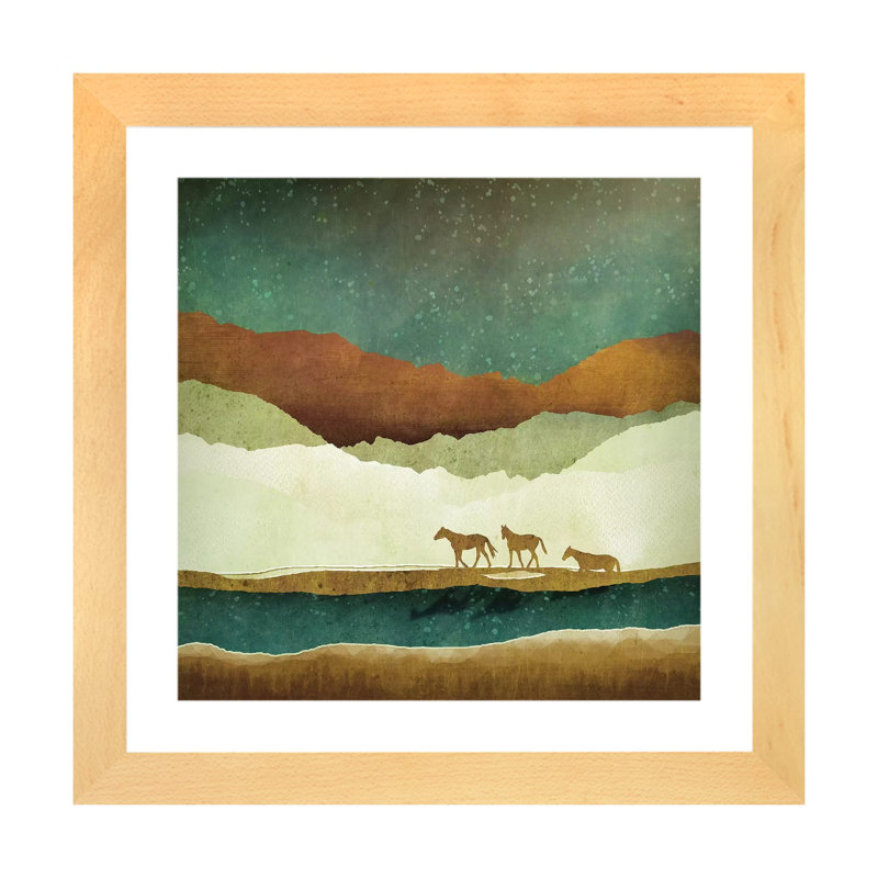 Stary Range - Print, 24" H x 24" W x 1" D, Natural Paper Framed