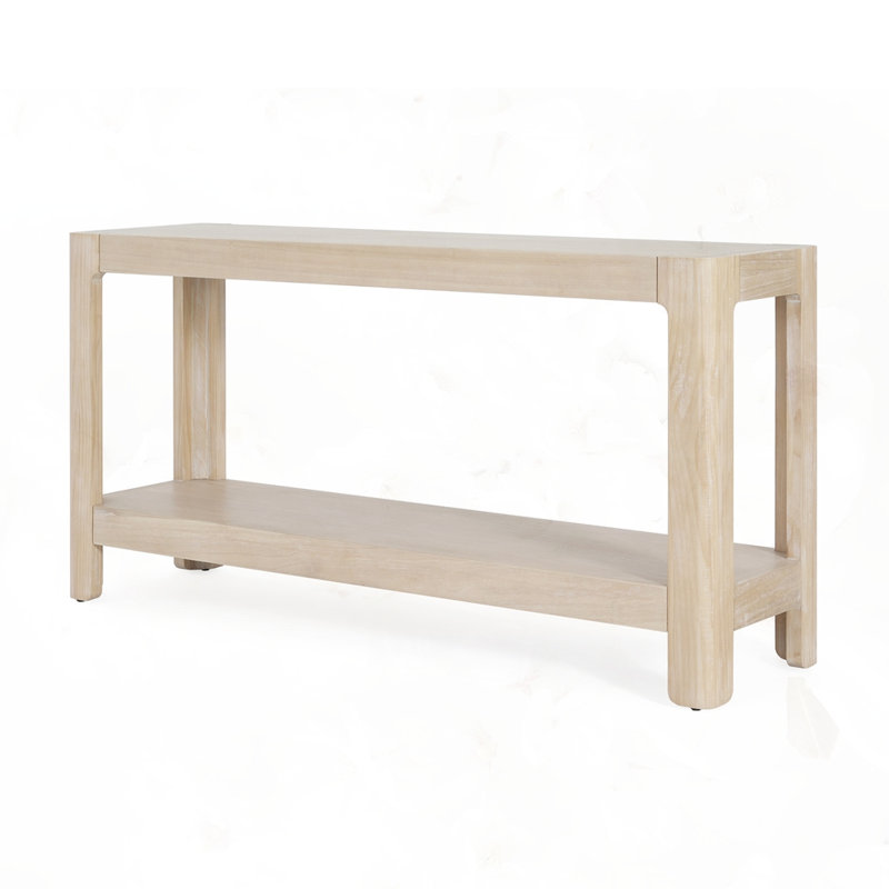 Modern Farmhouse Console Table, Natural