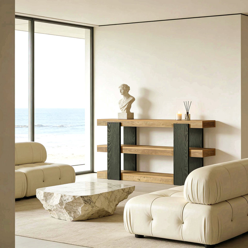 Versatile Side Table,Console Table,3-Tier Sofa Table,Entryway Table