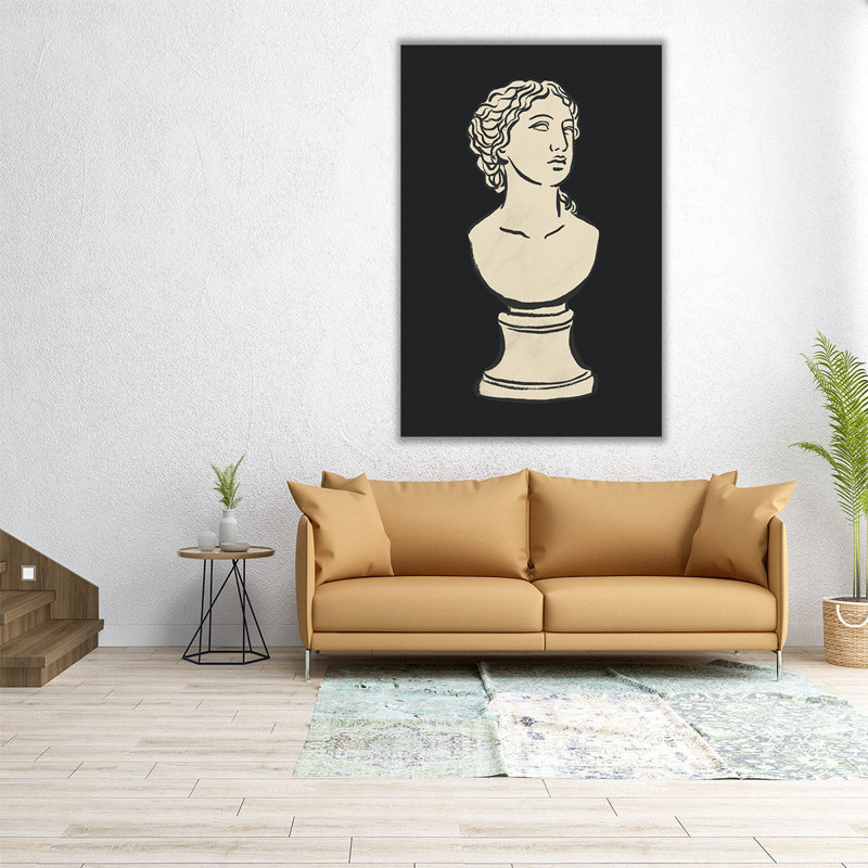«Greek Statuary I», reproduction d'art sur toile, H 24 po x l 16 po