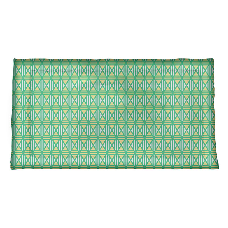 Taie décorative Katelyn Elizabeth, Très grand lit, Polyester, Vert/jaune