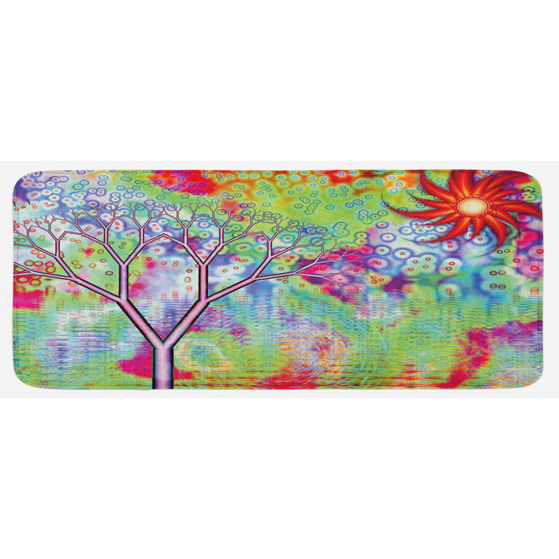 Tapis de cuisine psychédélique