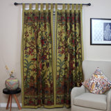 Biren Cotton Semi Sheer Curtain Single Panel