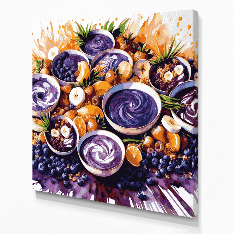 Art mural sur toile, Desserts, H 8 po x l 8 po