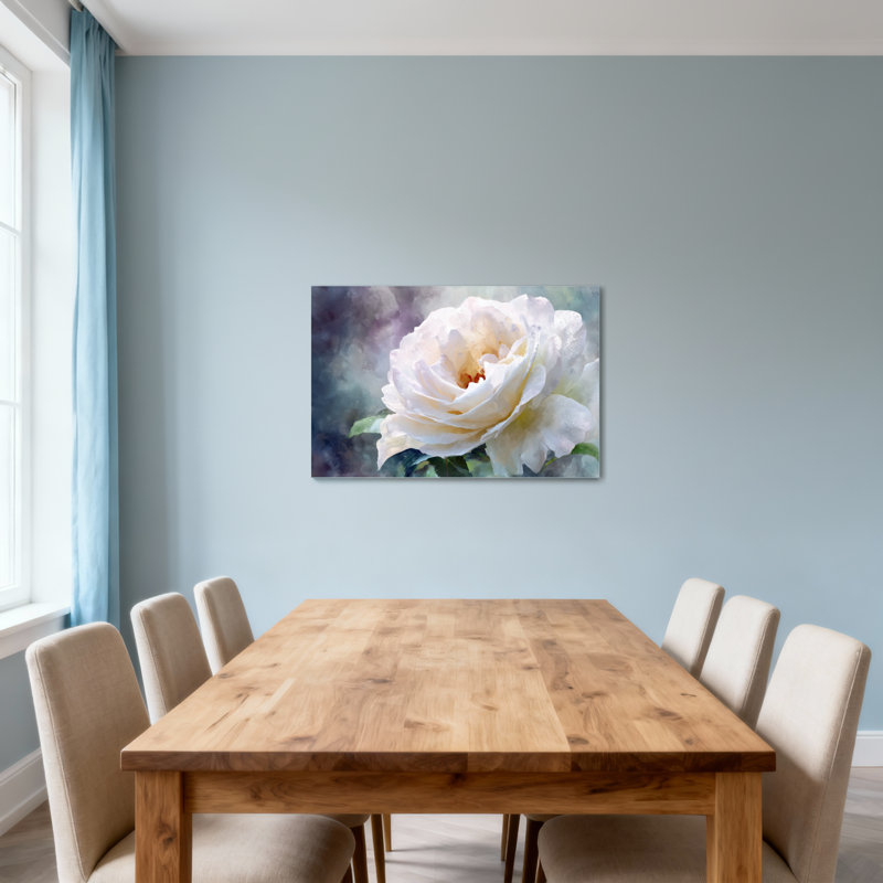 «Plants & Flowers Rose», reproduction d'art sur toile, H 32 po x l 48 po