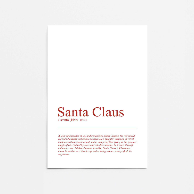 «Simply Santa», reproduction d'art, Sans cadre, 18 po x 24 po