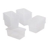 ECR4Kids Scoop Front Storage Bin, Multipurpose Organization, 15-Piece