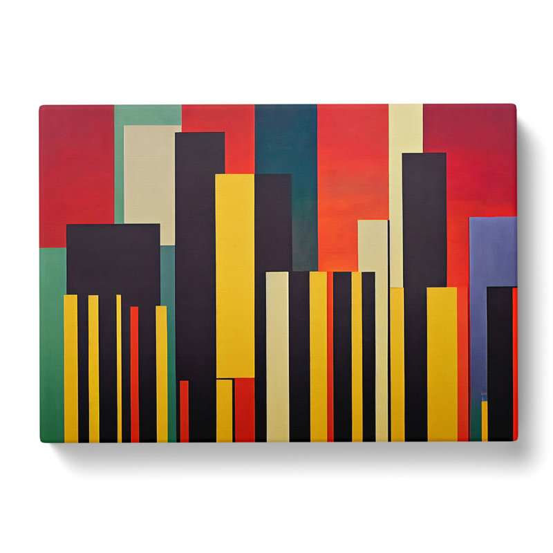 Popular City Skyline - Wrapped Canvas Print, 35cm H x 50cm W x 3cm D