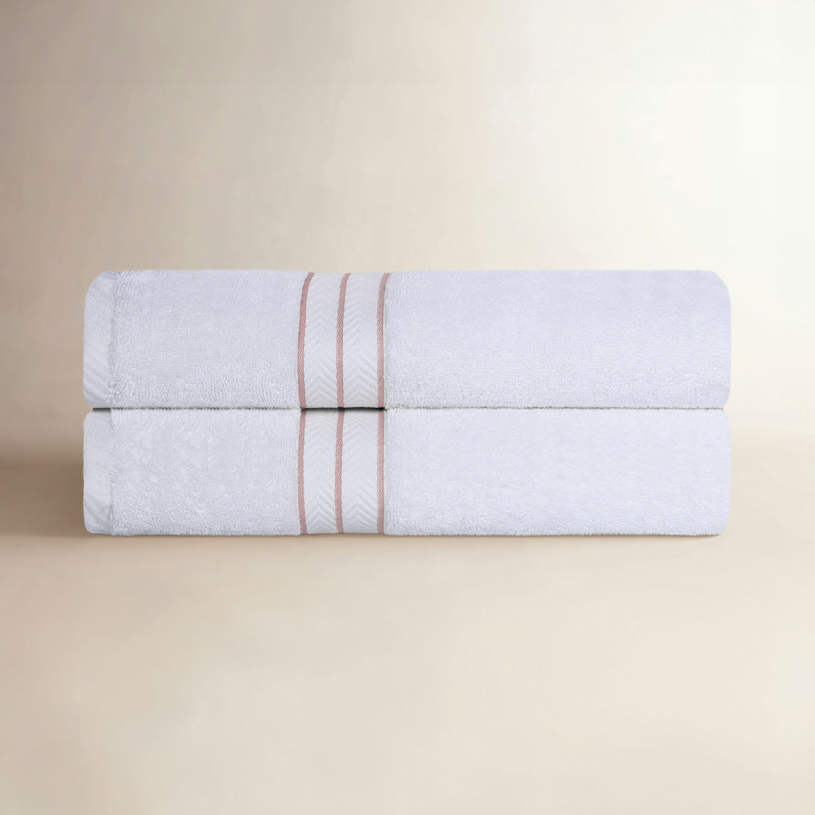 Josann Turkish Cotton Bath Towels, Tea Rose