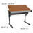 Adjustable Drawing and Drafting Table with Pewter Frame and Lower Supply Tray-2010735608