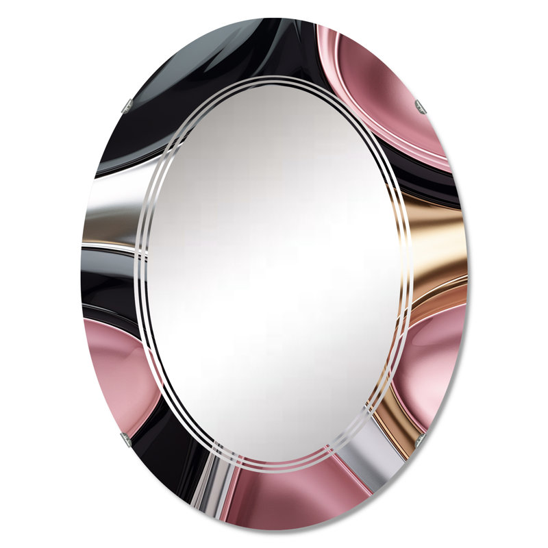 Quant - Miroir mural moderne ovale, 30 po x 20 po
