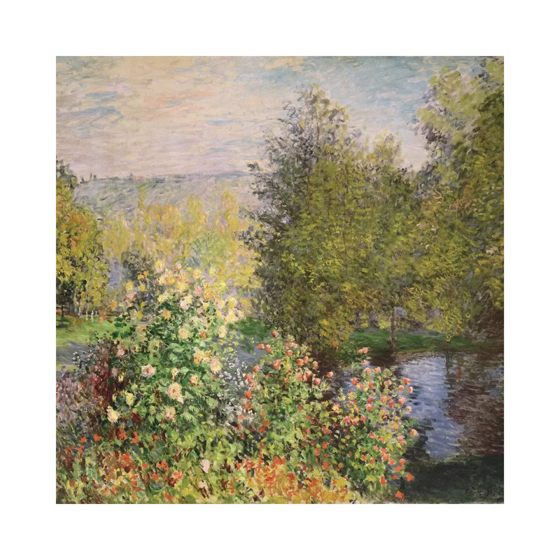 Un coin du jardin à Montgeron, 1876-7 - Giclée sur toile tendue avec châssis