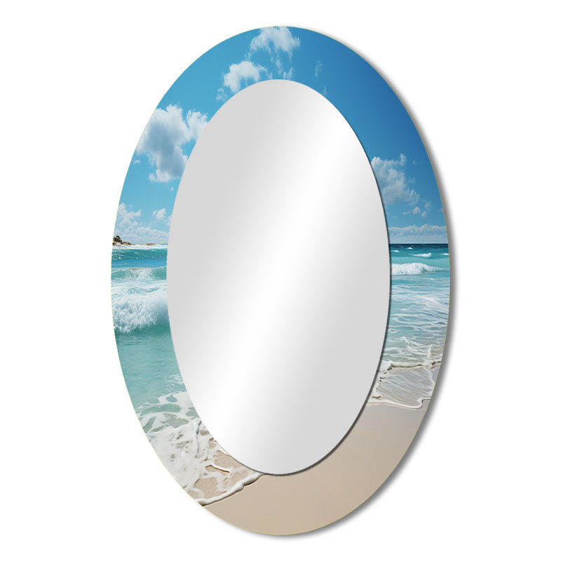 Scenic Landscape Coastal Serenity VII - Miroir mural Coastal, 36 po x 24 po