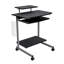 Chariot d'ordinateur compact avec rangement