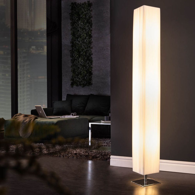 Daniel 160cm Silver Column Floor Lamp