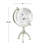Aluminum Metal Educational/Geographic Earth Silver Globe with Tripod Base