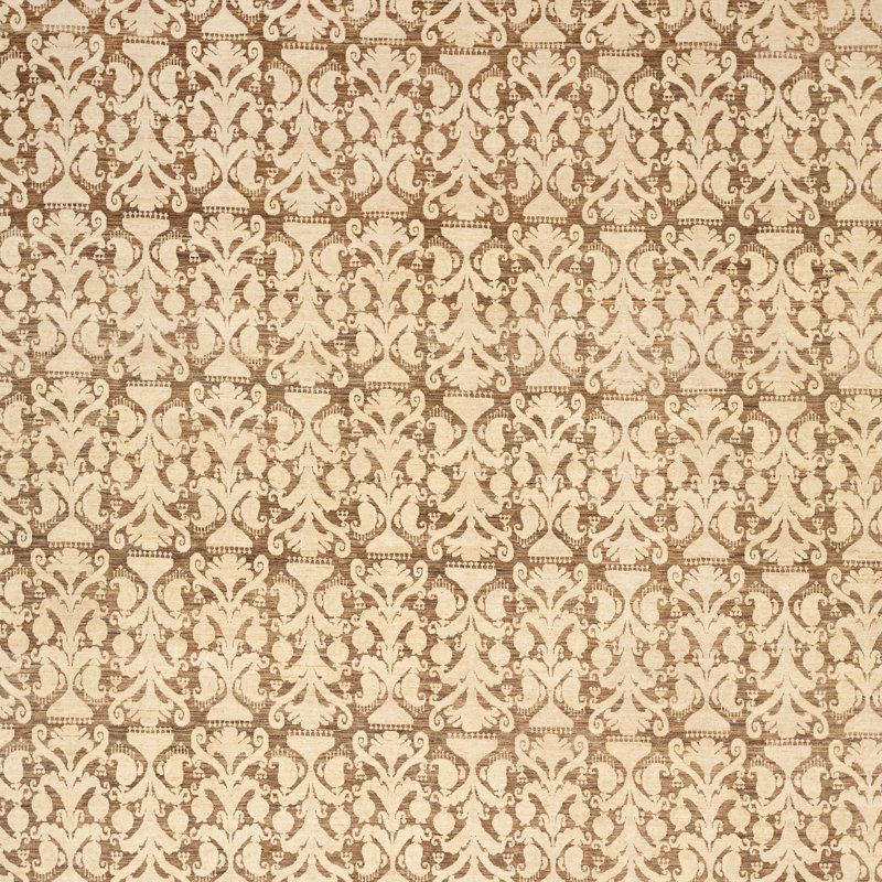 Beige Traditional Wool Rug - 10'1" x 13'10"