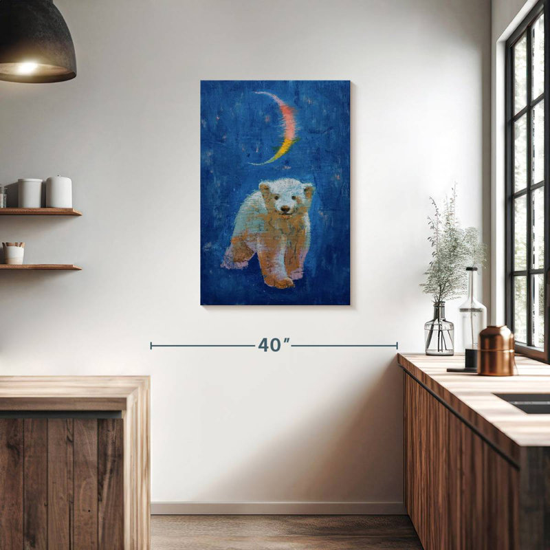 Brampt Polar Bear Cub, 36" H x 24" W