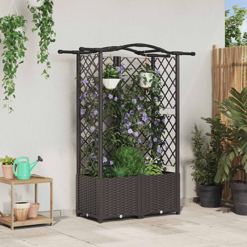 Planter, Brown, 141cm H x 122cm W x 40cm D