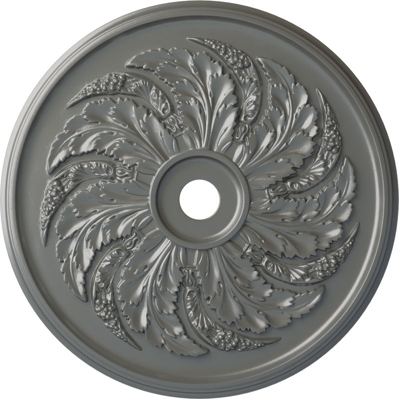 Grand médaillon Endurathane Floral, Argent
