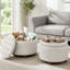 Repose-pieds rembourré avec rangement et coussin capitonné-1049625997