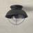Audrey 11.25'' W 1 - Bulb Outdoor Semi Flush Mount-633513071