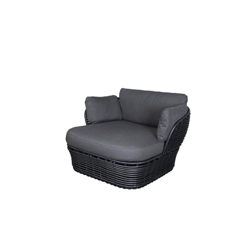 Basket Lounge Chair, Gray, Graphite