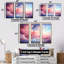 Rose et bleu pastel coloré ciel IV - art mural ciel-1883494131-1883494128
