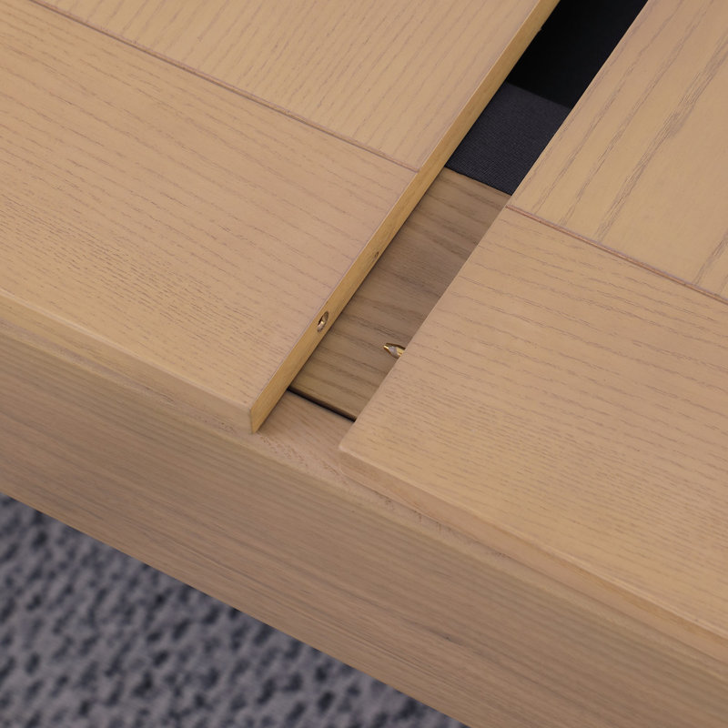 Table de billard en ardoise avec plateau de salle à manger Axis, Chameau, 8 pi: H 31,69 po x l 103,03 po x P 59,02 po, Yes