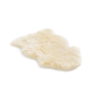Solid Colour Sheepskin Shag 55cm X 80cm Area Rug