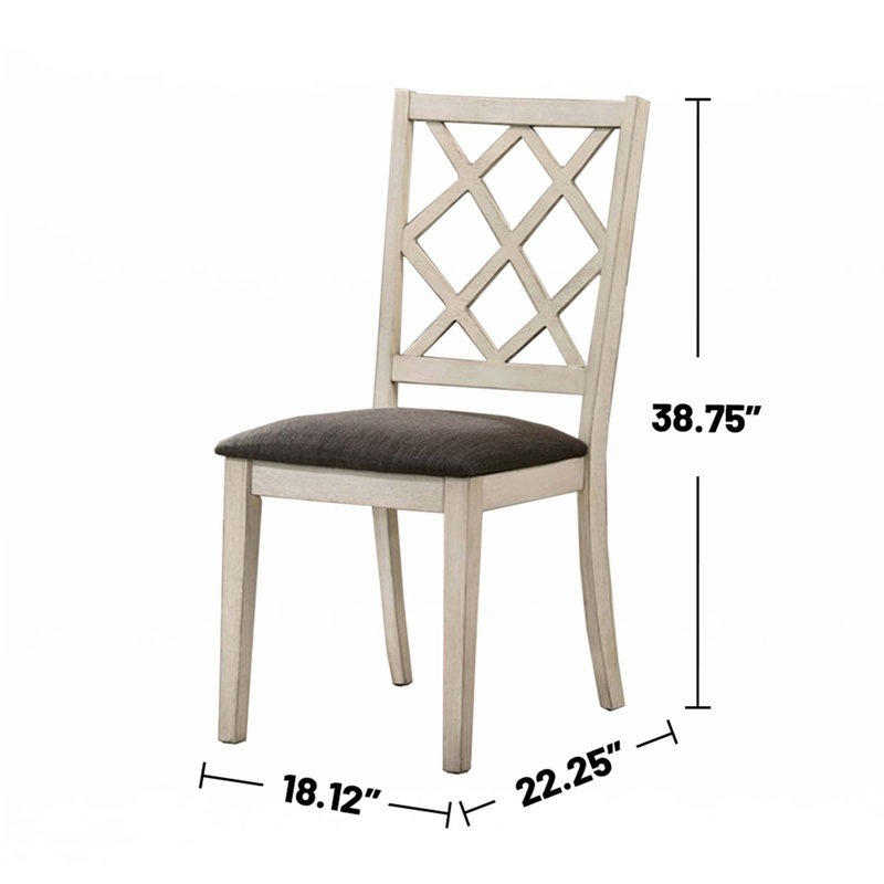Ensemble de 2 chaises d'appoint rembourrées en tissu