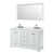 Blanc avec garniture noir mat