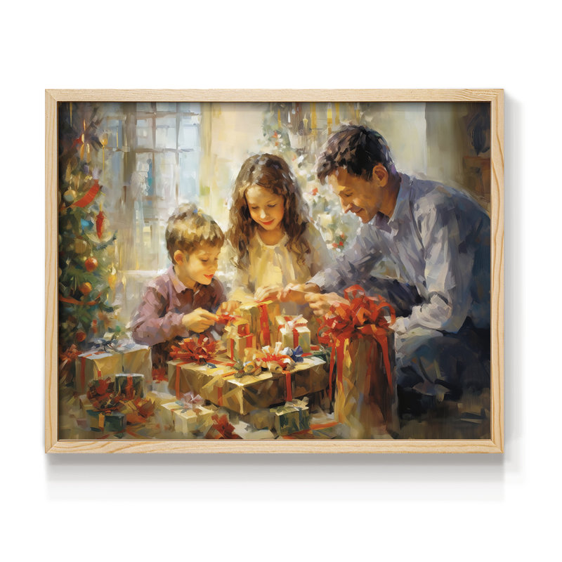 Chirstmas Art-CDXLI - Reproduction encadrée - Restickable, H 11 po x l 14 po, Naturel