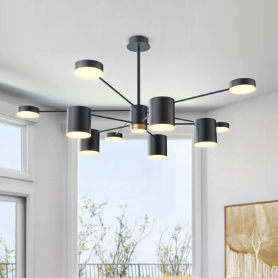 Lustre spoutnik linéaire à 11 lumières Vanus
