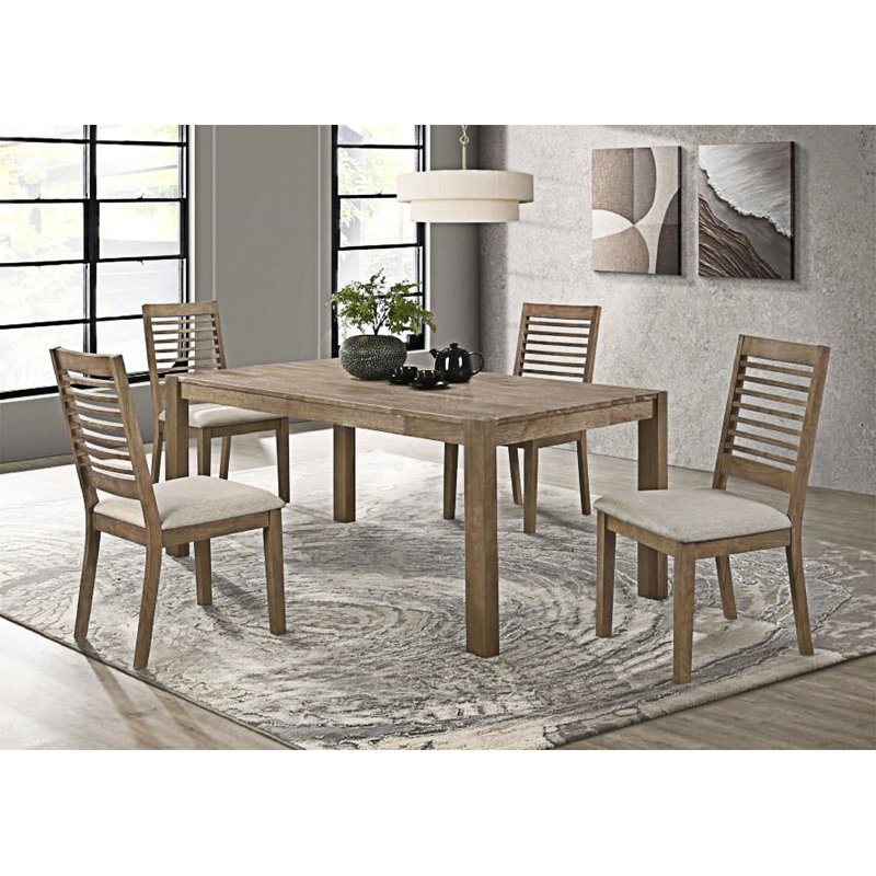 Chaises de salle à manger en bois (ensemble de 2)