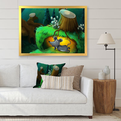 " Little Mouse Under Tree For Fantasy Story "