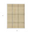 Tapis intérieur lavable à carreaux gris doré et beige 5 pi x 8 pi HomeRoots