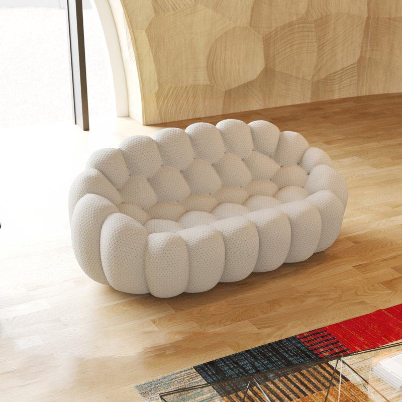 Modular Sofa Loveseat Light-Grey