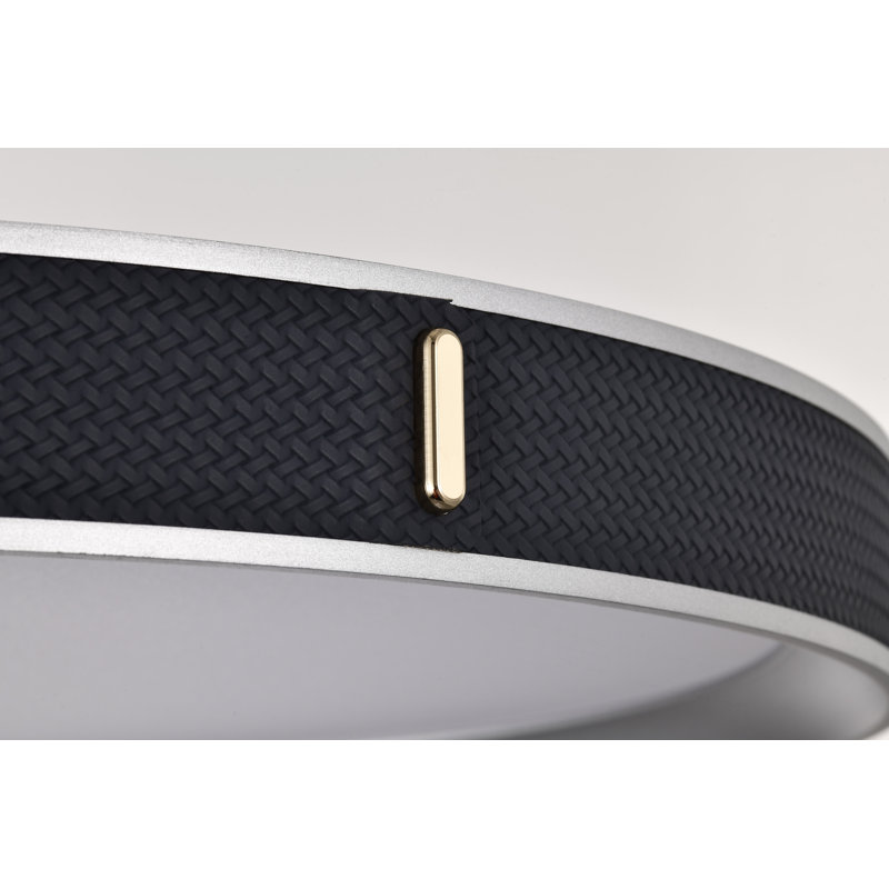Rapheale - luminaire suspendu DEL 20 po - gris avec revêtement - lentille en acrylique, Bleu