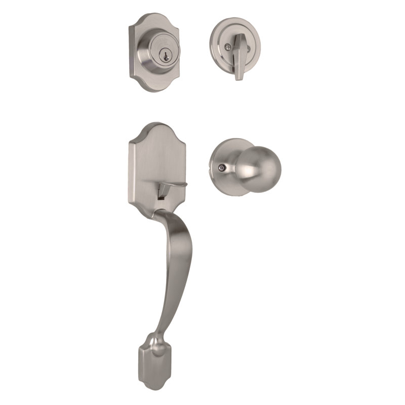 Two Piece Parkside Single Cylinder Entry Handle with Salem Lever