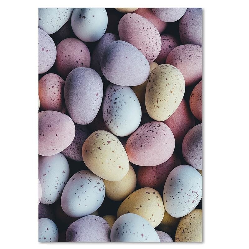 Leinwandbild Colored Eggs