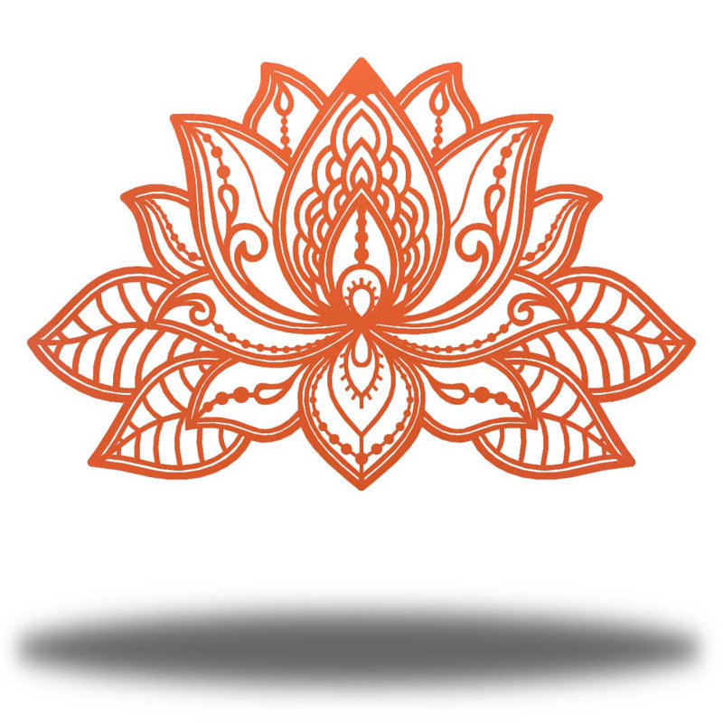 Décoration murale Ayani Sun Moon Face, H 11,5 po x l 18 po x P 0,0125 po, Corail