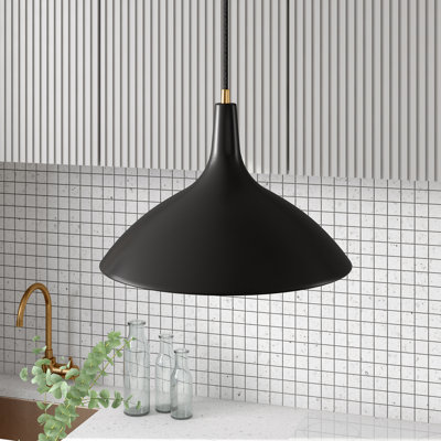 Luminaire suspendu conique à 1 lumière Cendra