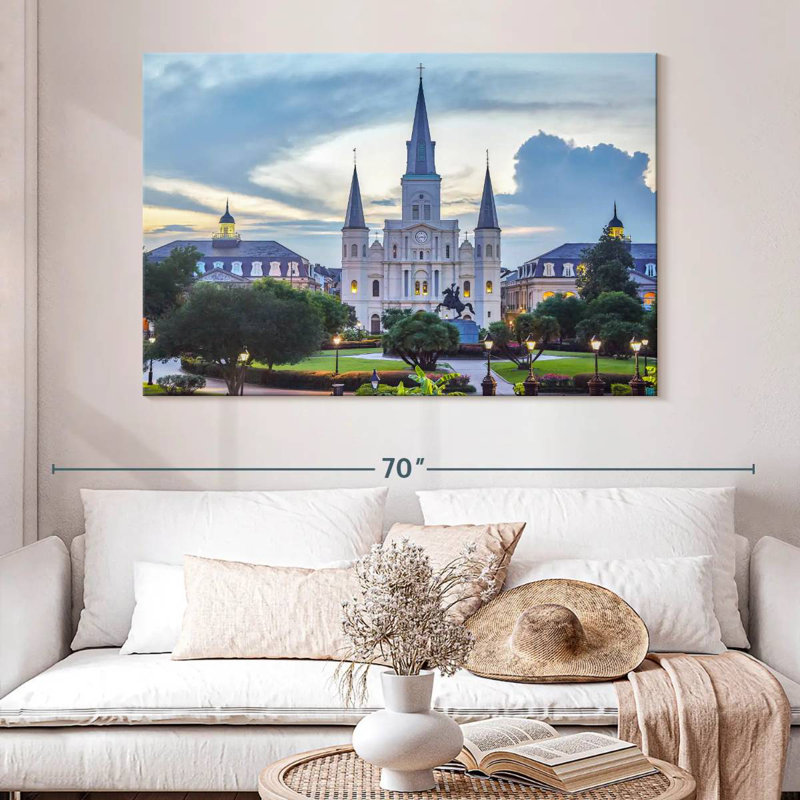 Ravi Palatial St. Louis Cathedral, 34" H x 51" W